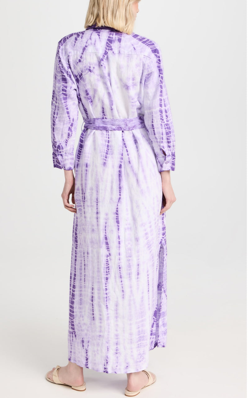 L’Agence Cameron Long Shirt Dress - Orchid Bamboo