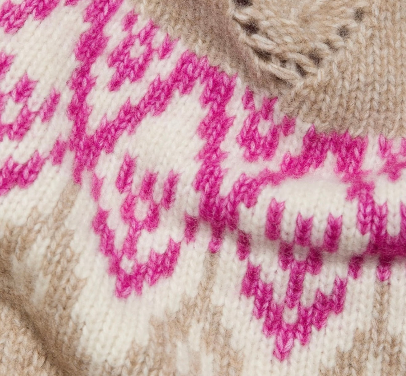 dh New York Hannah Pointelle Fair Isle-Inspired Sweater