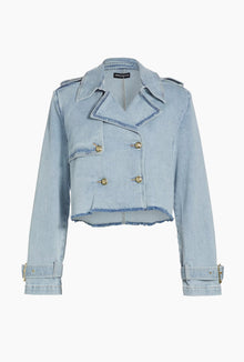 Generation Love Camila Denim Trench - Blue