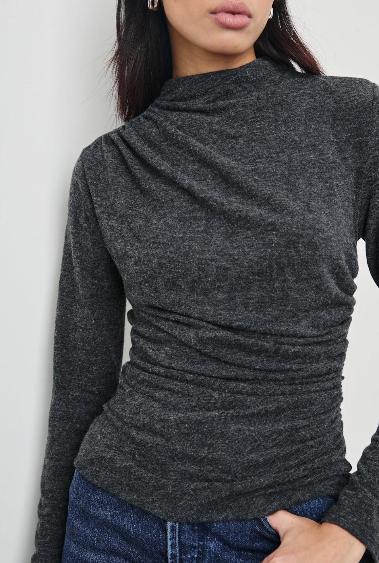 Rails Joelle Top - Charcoal