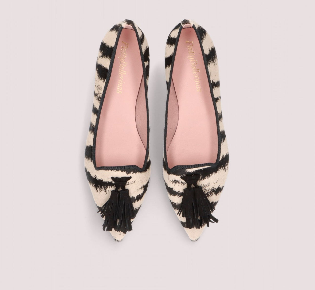 Pretty Ballerinas Zebra Print Ella Flats