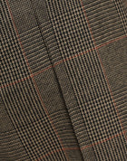 Frame Check Cropped Trousers - Brown Multi