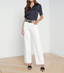 L’Agence Scottie Wide-Leg Jean - Blanc