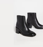 Loeffler Randall Blakely Square Toe Mid Heel Boot - Black
