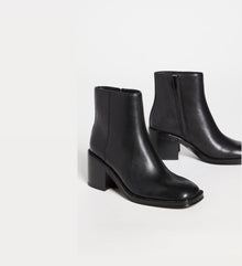 Loeffler Randall Blakely Square Toe Mid Heel Boot - Black