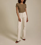 EDWIN Marlo Wide Leg With Raw Hem - Parchment