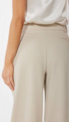 Sophie Rue Teddy Double Pleat Trousers - Taupe