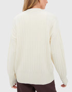 Varley Pensdale Relaxed Knit Jacket - Egret