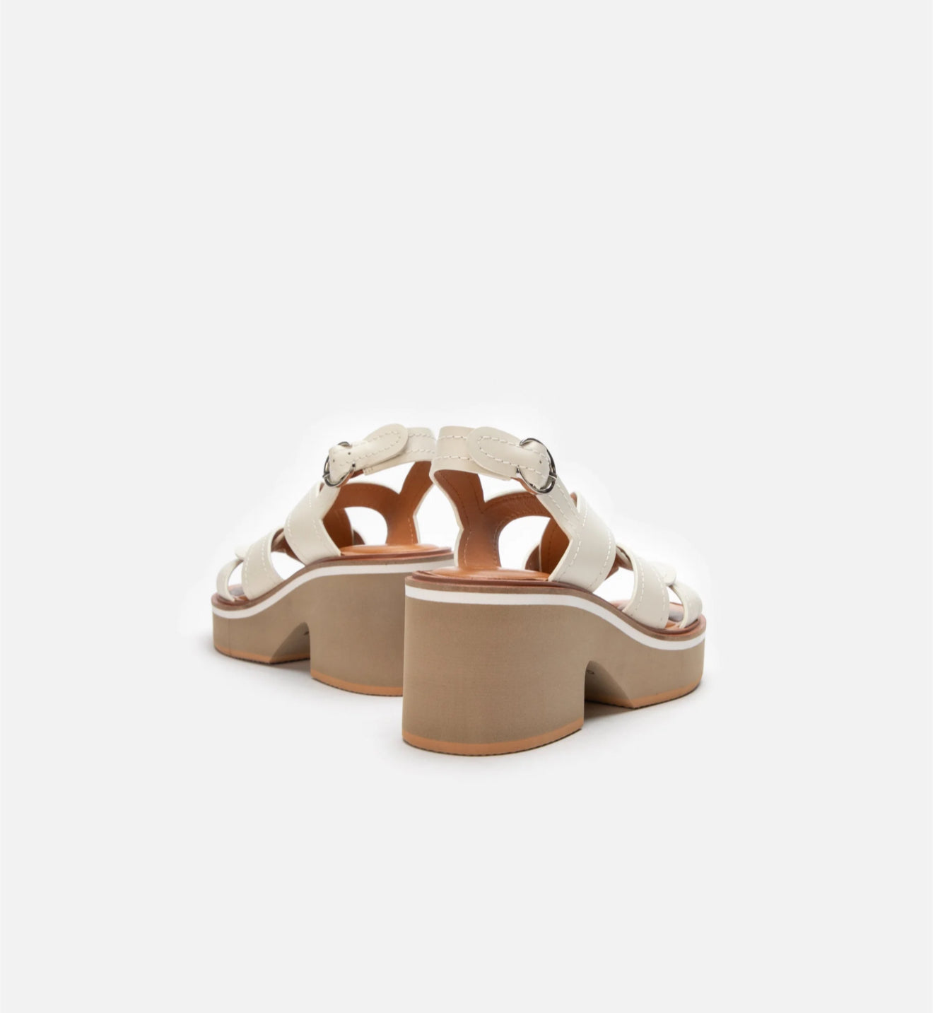 Clergerie Calixa Platform Sandal - Cream