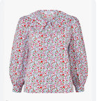 Pink City Prints Ditsy Strawberry Apple Blouse