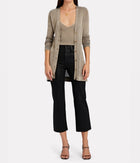 L'Agence Millie V-Neck Cardigan - Taupe