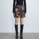 Lafayette 148 Bohemia Bloom Mini Skirt - Black