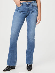 Paige High Rise Laurel Canyon 32" Bootcut Jean - Rock Show Distressed