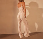 James Perse Wide Leg Relaxed Linen Pant - Zephyr Pigment