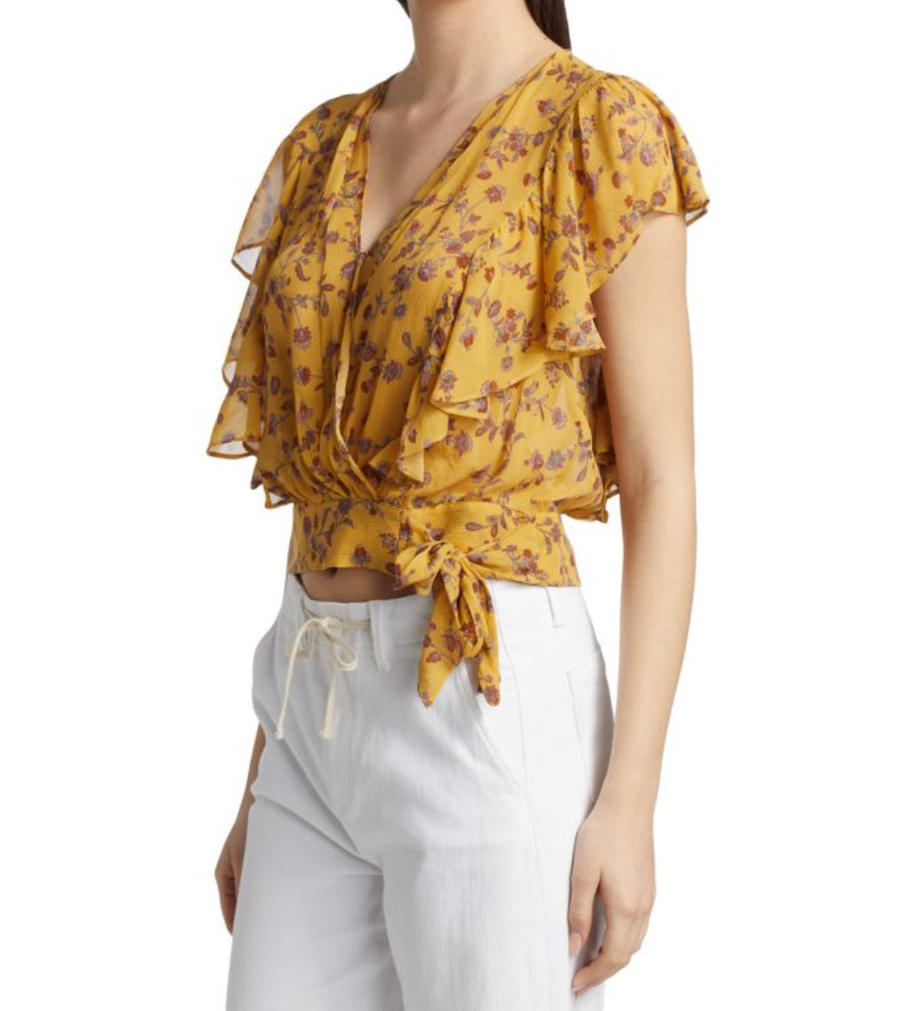 Paige Trista Silk Blouse - Tumeric