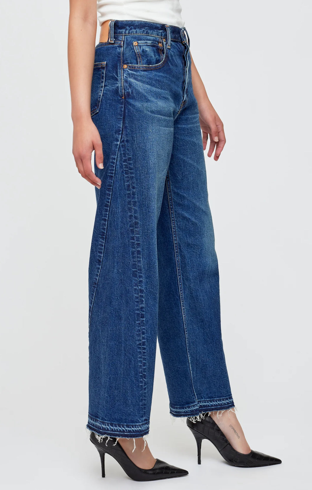 Moussy Vintage Espanola Wide Straight - 110 Blue
