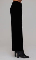 Bella Dahl Velvet Wide Leg Trouser - Black