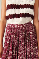 ba&sh Lenny Printed Skirt - Raisin