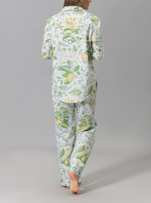 Matouk Luca Pajama Set - Pomegranate Citrus