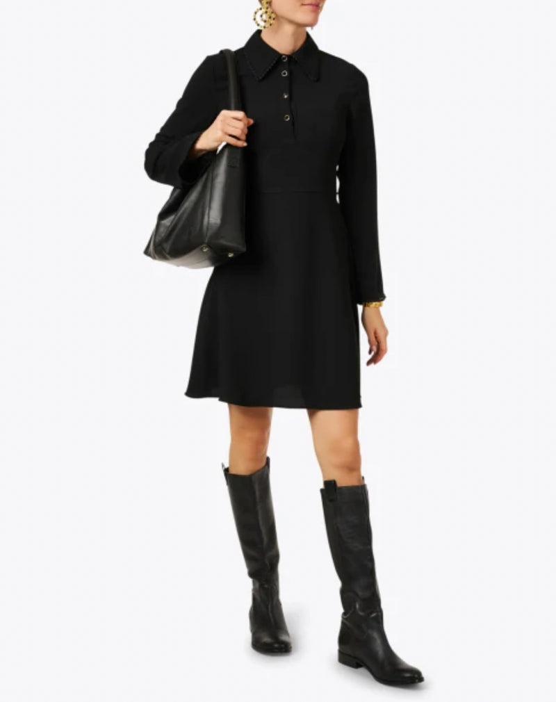 Tara Jarmon Rielle Polo Dress - Black