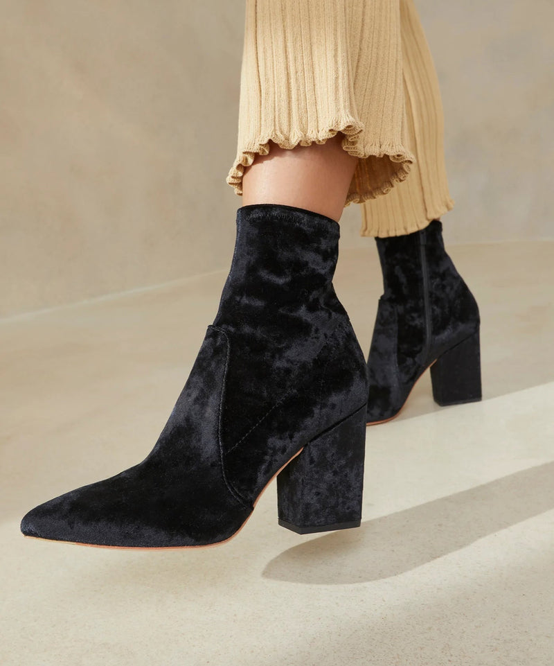 Loeffler Randall Island Velvet Bootie - Black