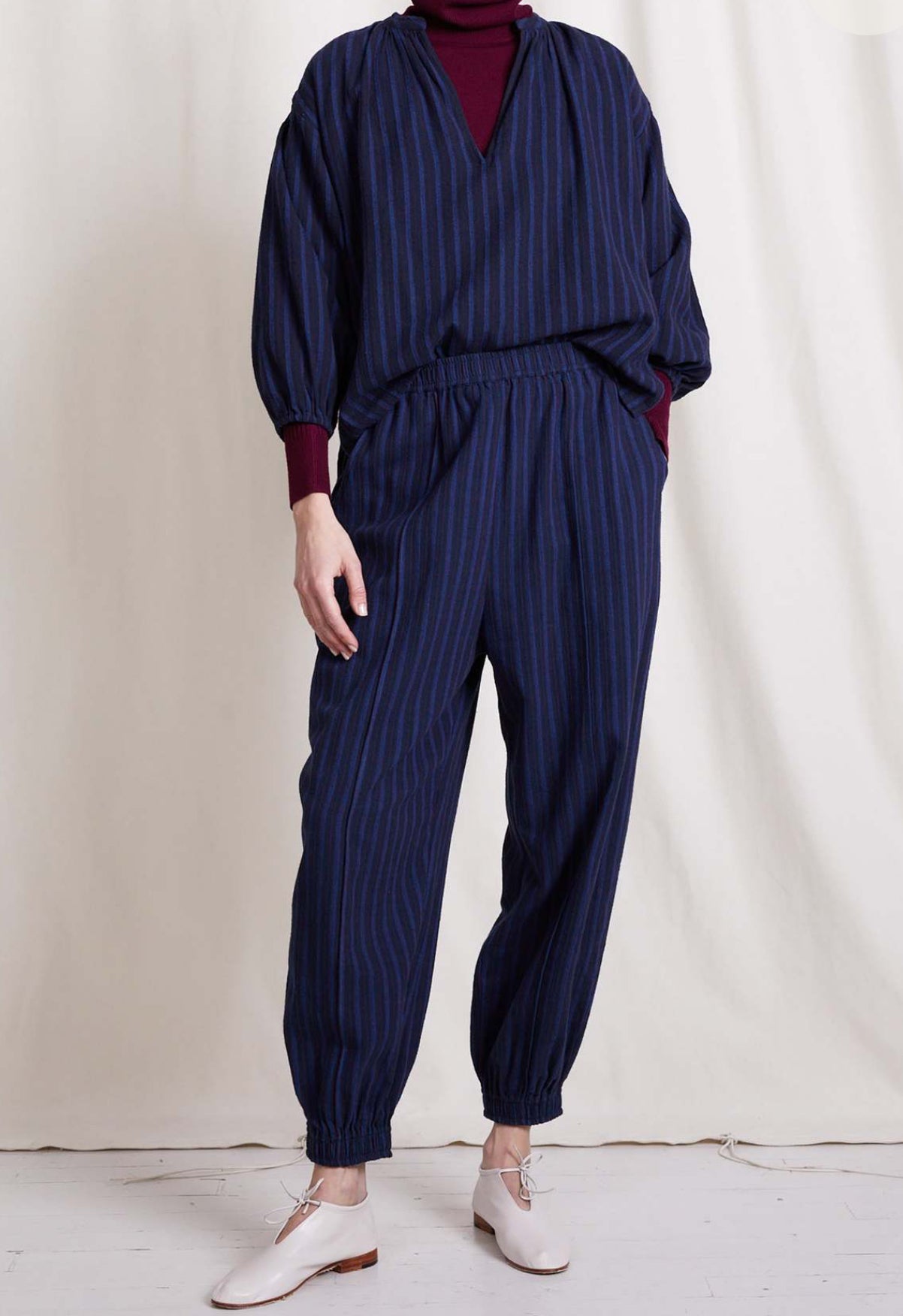 Apiece Apart Zebra Pant - Winter Stripes