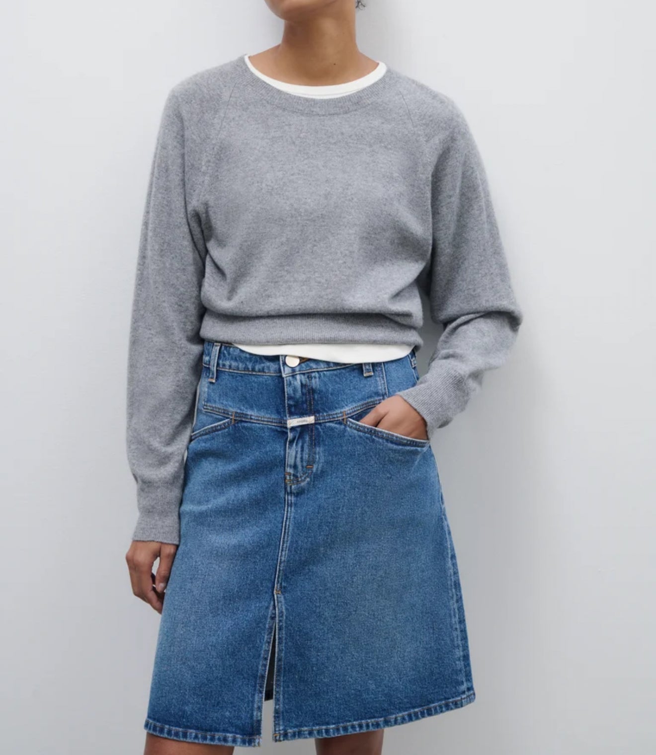 Closed Denim Skirt Stover-X - Mid Blue