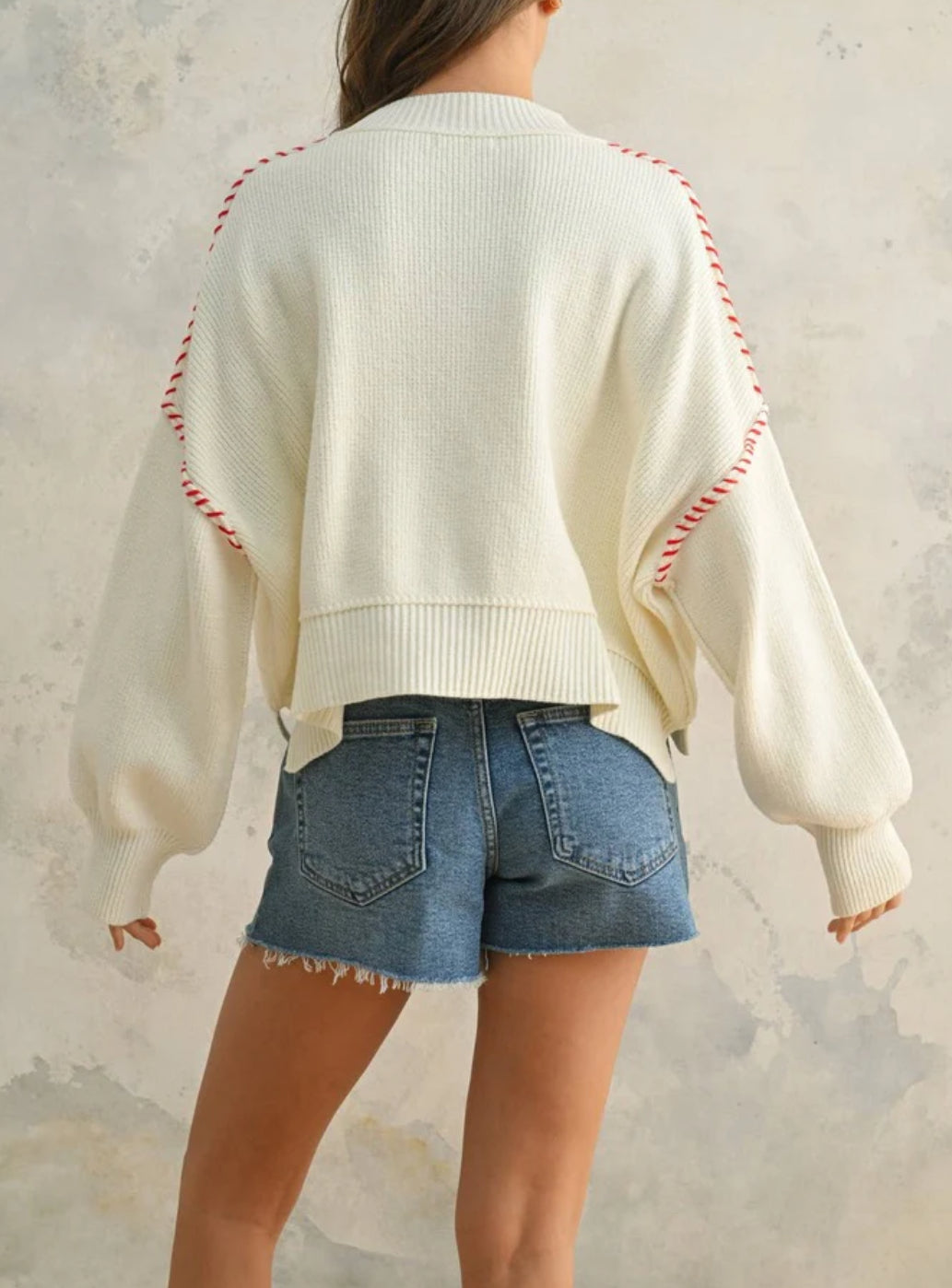 Miou Muse USA Forever Sweater - Off White