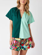 Crosby By Mollie Burch Cooper Top - Botanical Colorblock