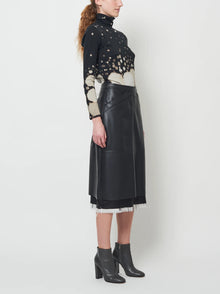 Raquel Allegra Faux Leather Aurora Skirt