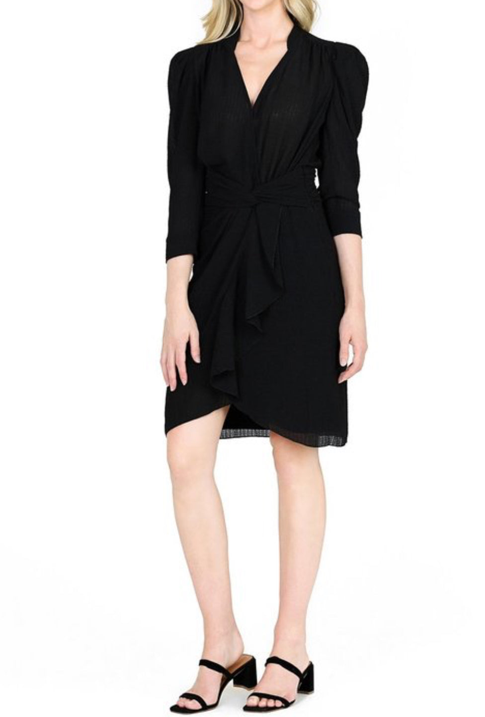 ba&sh Isee Ruffled Dress - Noir