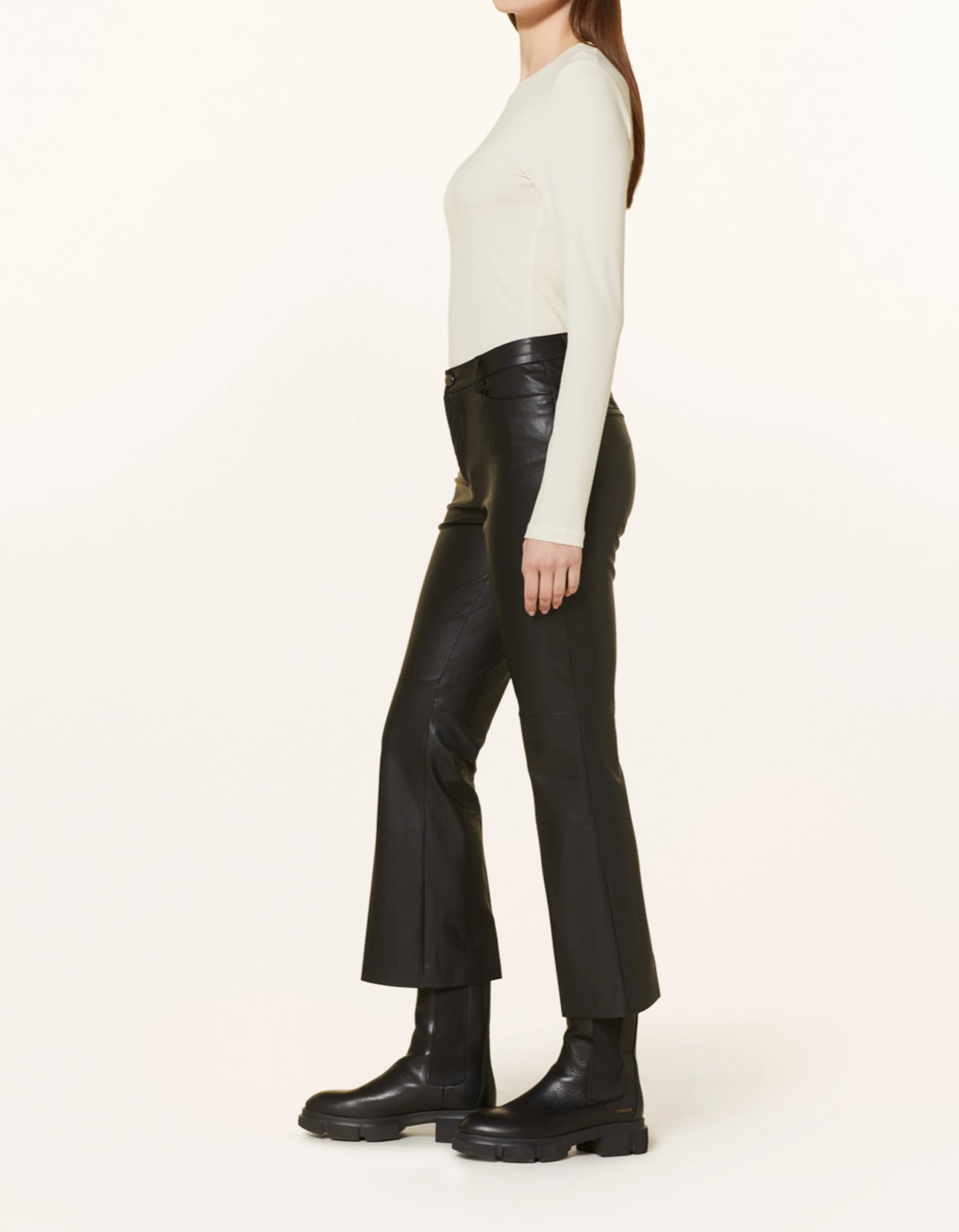 MAC Aida Kick Veagan Leather Pant - Black