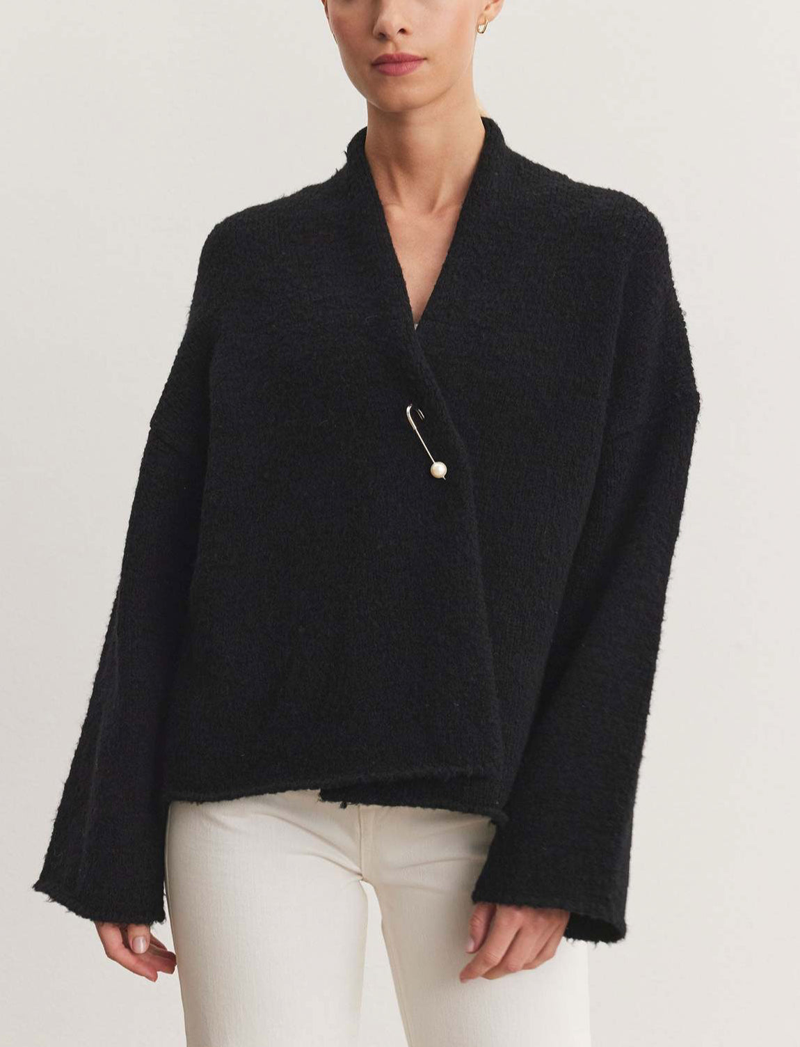 Velvet by Graham & Spencer Chanson Cardigan - Black