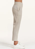 Thrive Société Quinn Rib Trim Trouser - Stone