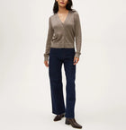 Michael Stars Ruiz Metallic Cardigan - Pewter