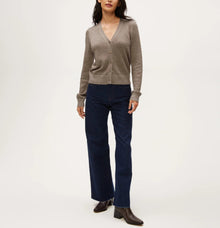 Michael Stars Ruiz Metallic Cardigan - Pewter