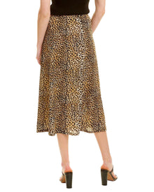 Ragdoll LA Button Through Skirt - Leopard Print