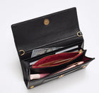 Hammitt AJ Crossbody Clutch - Black/Brushed Gold/Red Zip