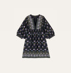 ba&sh Short Printed Naia Dress - Night Blue