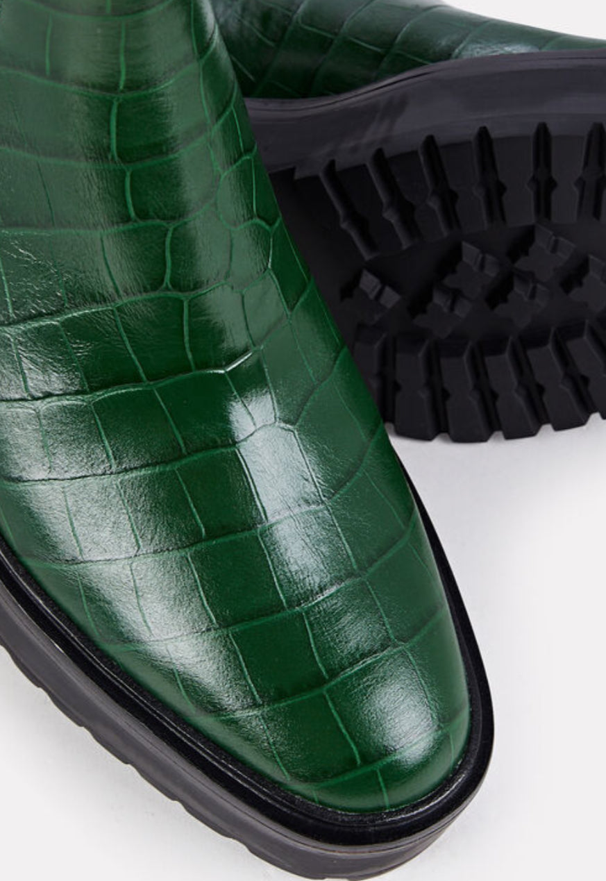 Loeffler Randall Reggie Chelsea Boot - Bottle Green