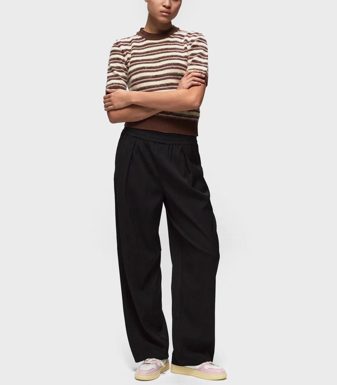 Samsøe Samsøe Sagiulia SS Sweater - Brownstone