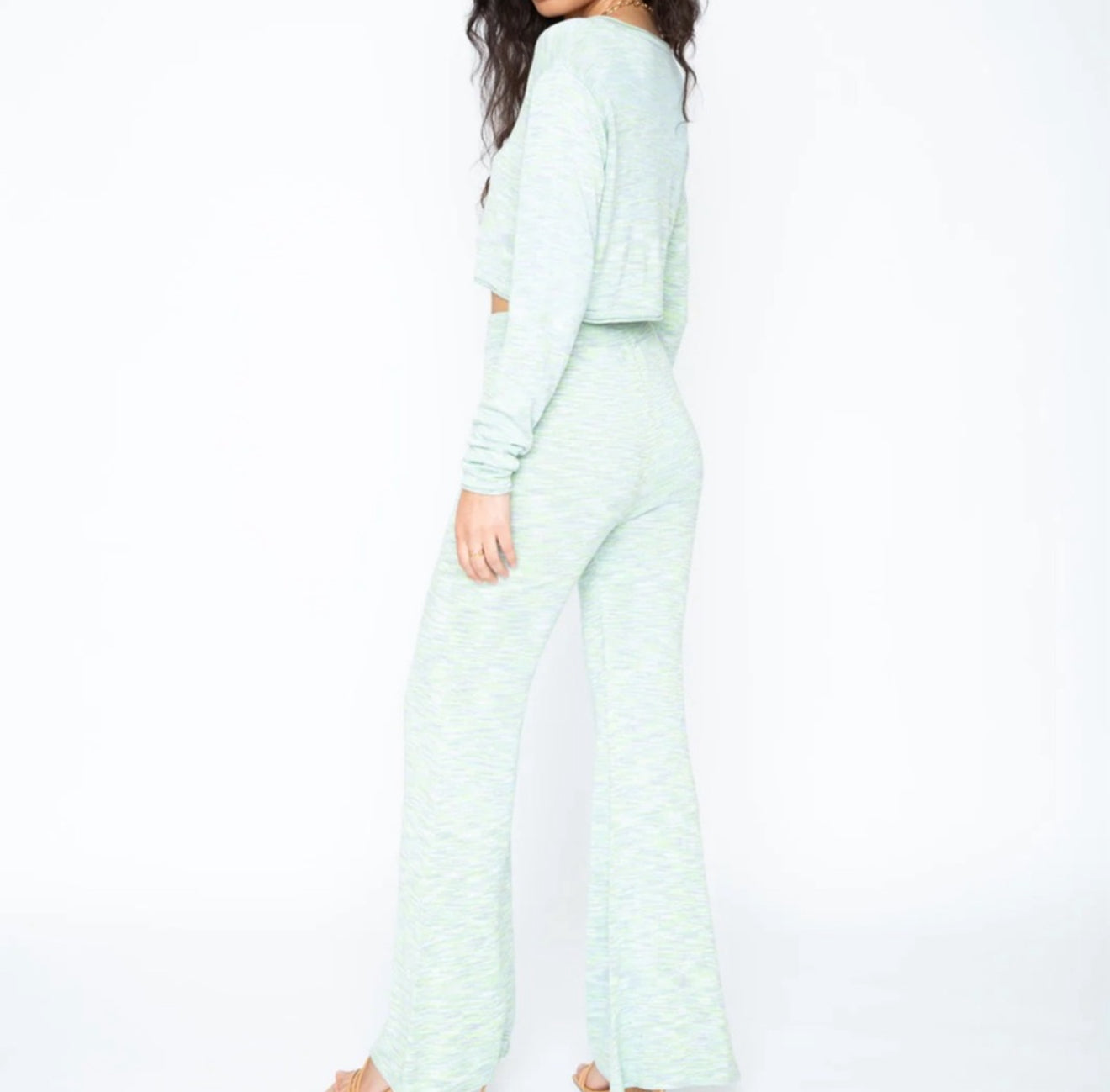 Callahan Knitwear Cara Cardi - Glacier Lake Space Dye