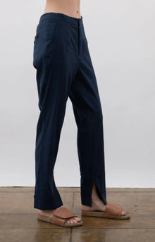 Elaine Kim Step Hem Tech Wisteria Pant - Indigo