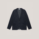 FLY3 Pinstripe Blazer - Navy/White