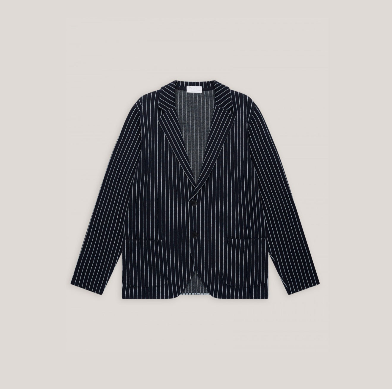 FLY3 Pinstripe Blazer - Navy/White