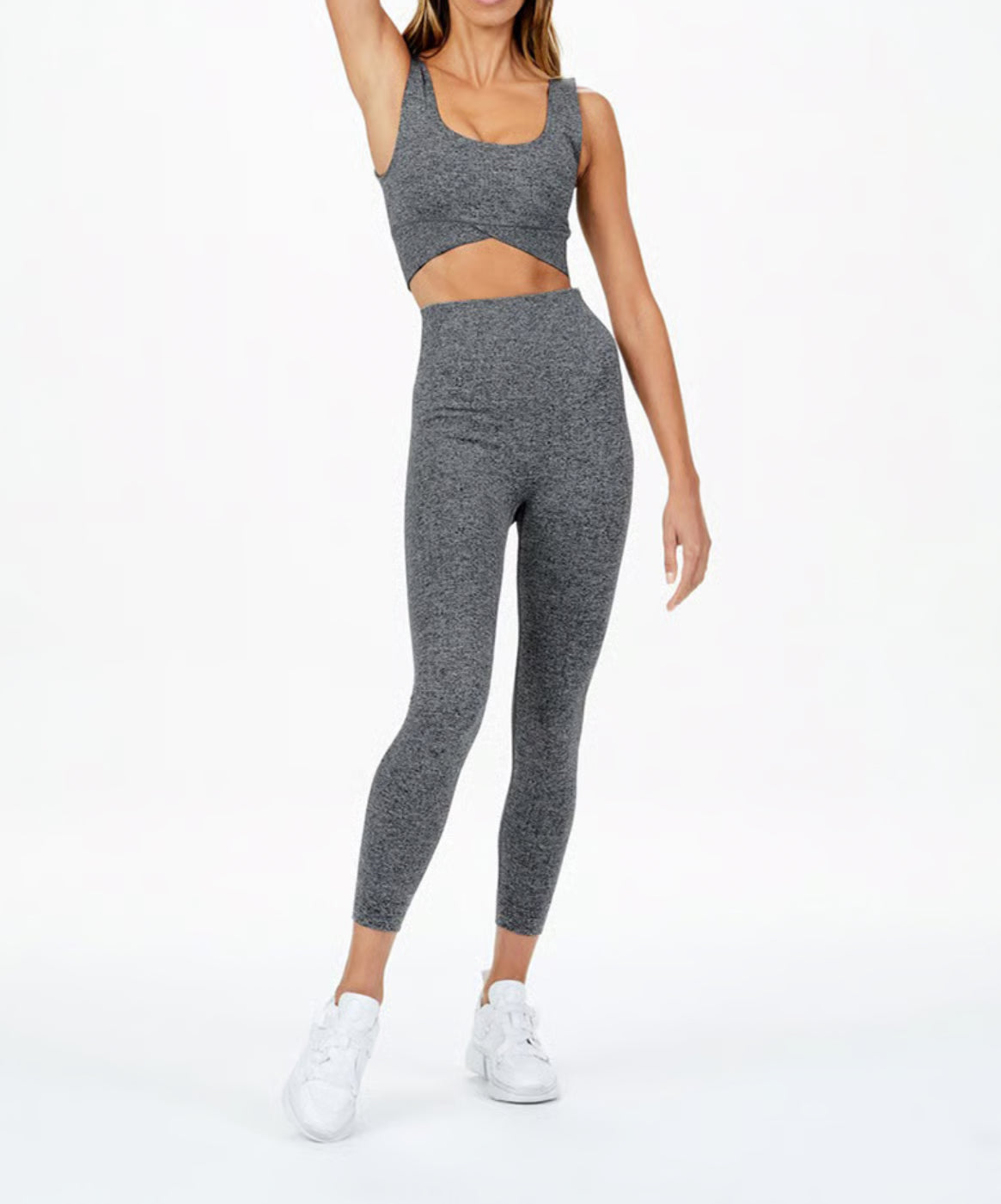 The Upside Ayama Pia Crop - Grey Marle