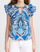 Love the Label Poppy Top - Clementine Navy
