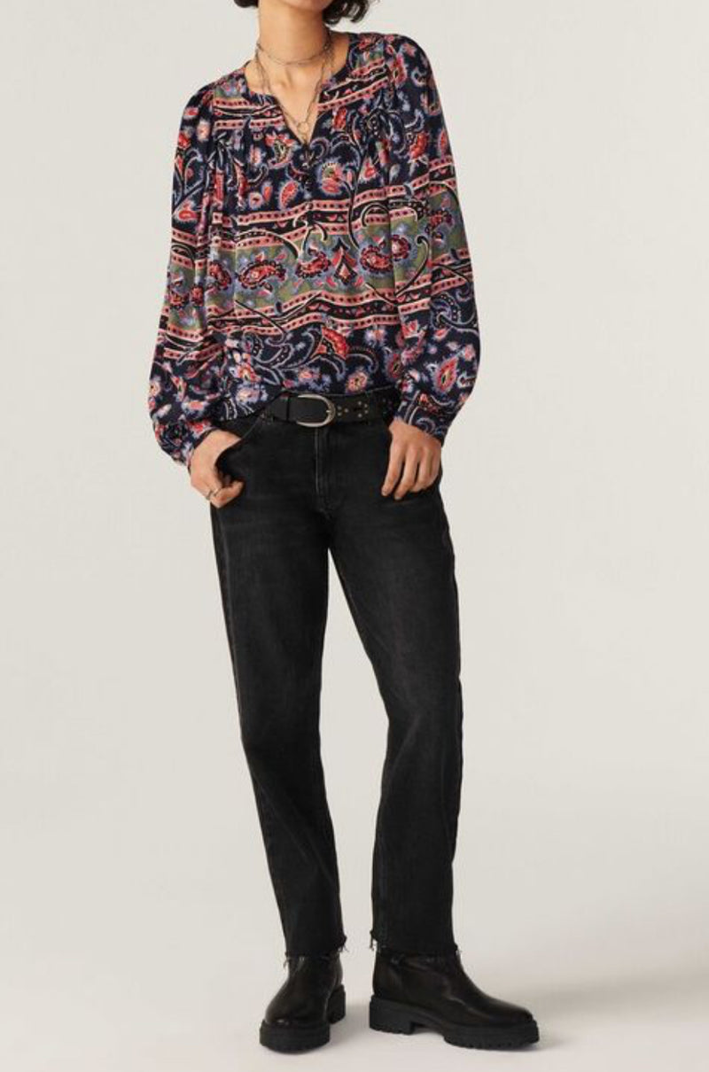 ba&sh Naouel Paisley Print Blouse