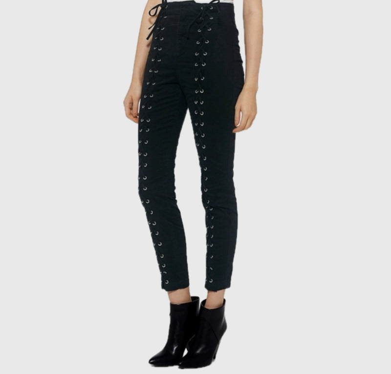A.L.C. Kingsley Laced Up Pants - Black