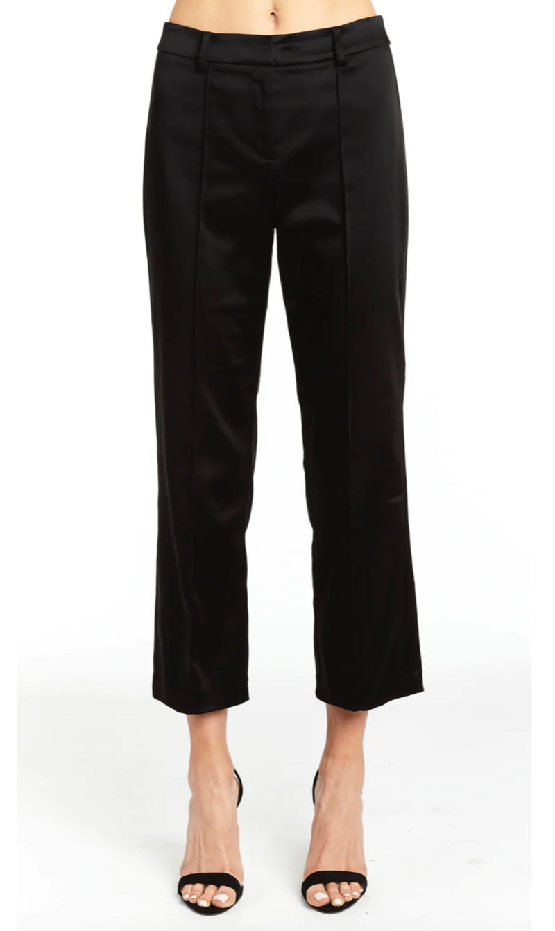 DREW Angelica Satin Pants - Black